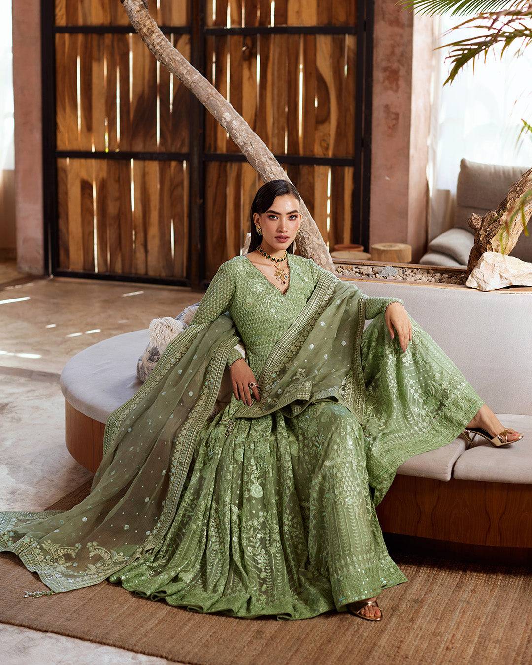 Faiza Saqlain | Aurnia Spring Festive Edit 24 | Eiraam - Pakistani Designer Dress - by Faiza Saqlain | Type: Luxury - 100% Original at Saira Sultan