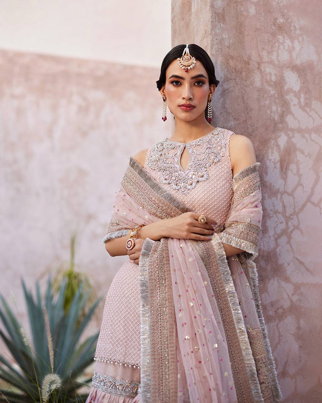 Faiza Saqlain | Aurnia Spring Festive Edit 24 | Eilees - Pakistani Designer Dress - by Faiza Saqlain | Type: Luxury - 100% Original at Saira Sultan