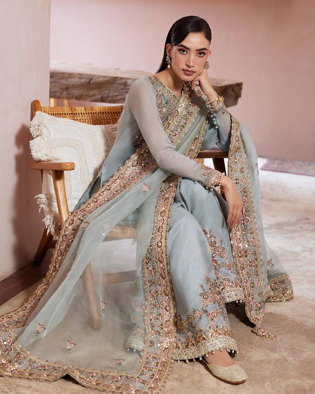 Faiza Saqlain | Aurnia Spring Festive Edit 24 | Zaafia - Pakistani Designer Dress - by Faiza Saqlain | Type: Luxury - 100% Original at Saira Sultan