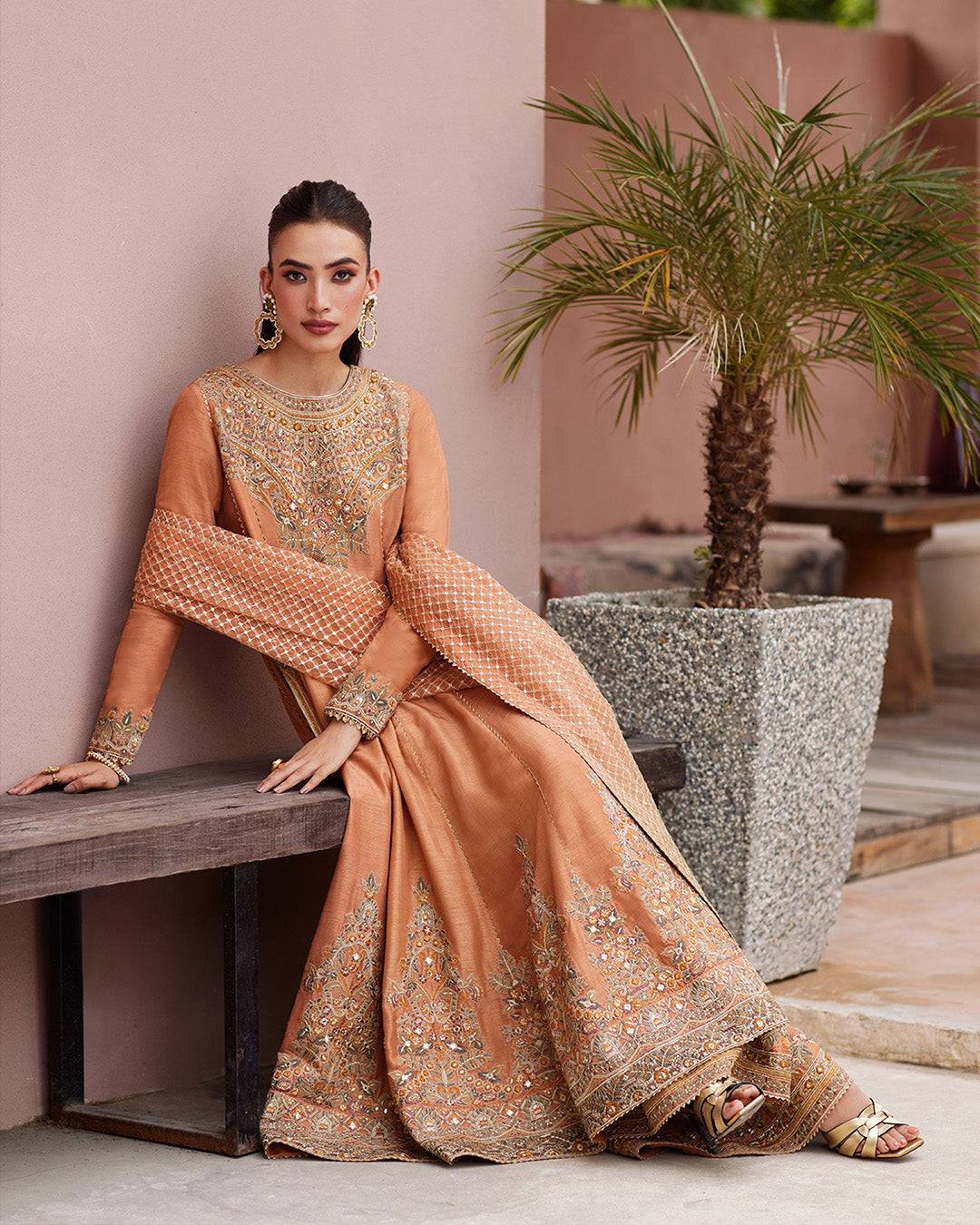 Faiza Saqlain | Aurnia Spring Festive Edit 24 | Dalisay - Pakistani Designer Dress - by Faiza Saqlain | Type: Luxury - 100% Original at Saira Sultan