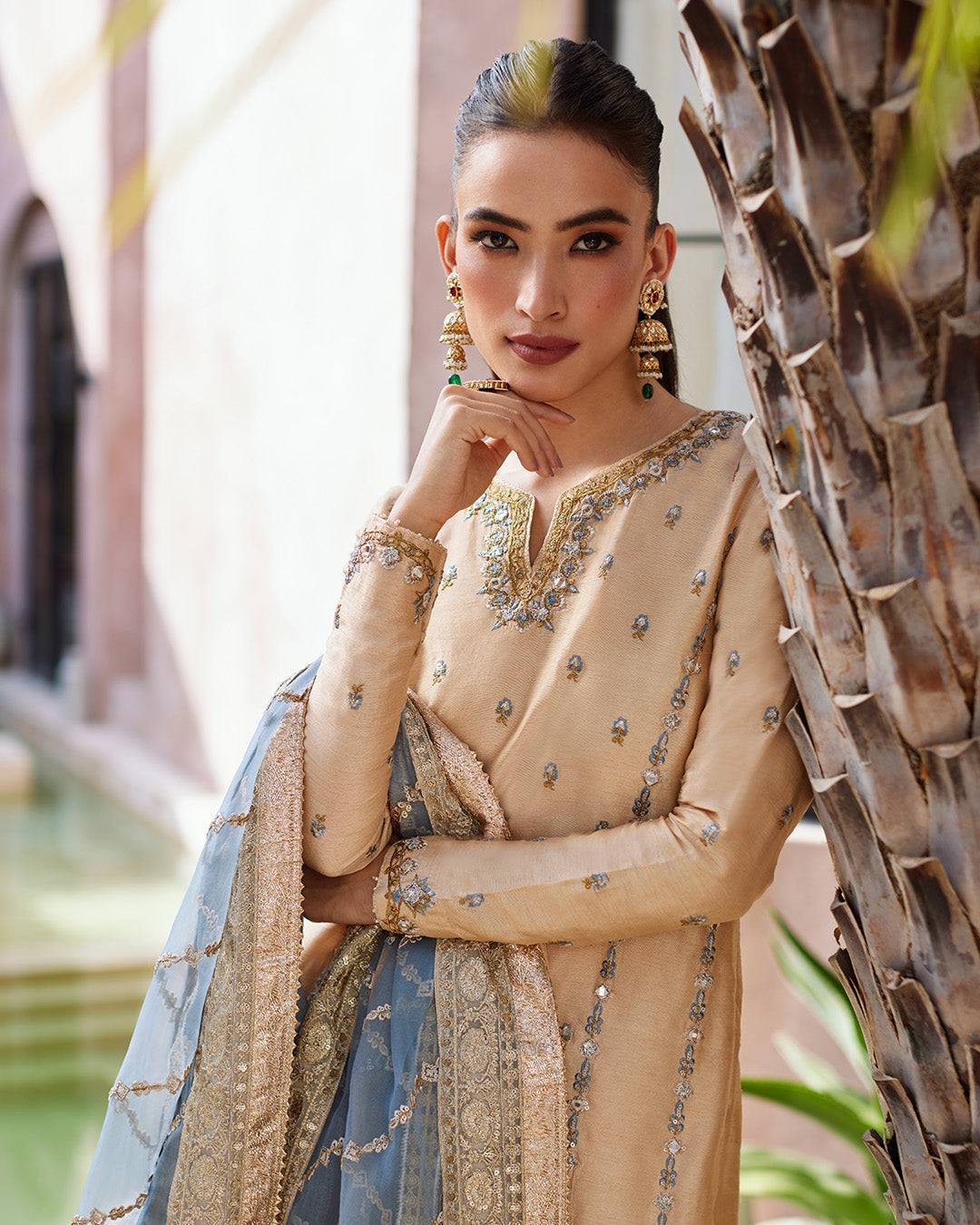 Faiza Saqlain | Aurnia Spring Festive Edit 24 | Yelena - Pakistani Designer Dress - by Faiza Saqlain | Type: Luxury - 100% Original at Saira Sultan