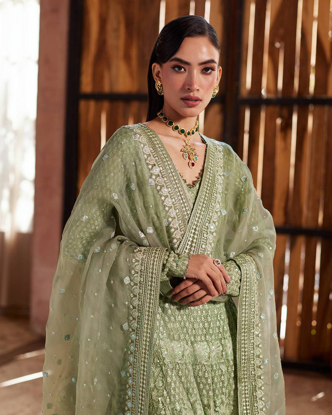 Faiza Saqlain | Aurnia Spring Festive Edit 24 | Eiraam - Pakistani Designer Dress - by Faiza Saqlain | Type: Luxury - 100% Original at Saira Sultan
