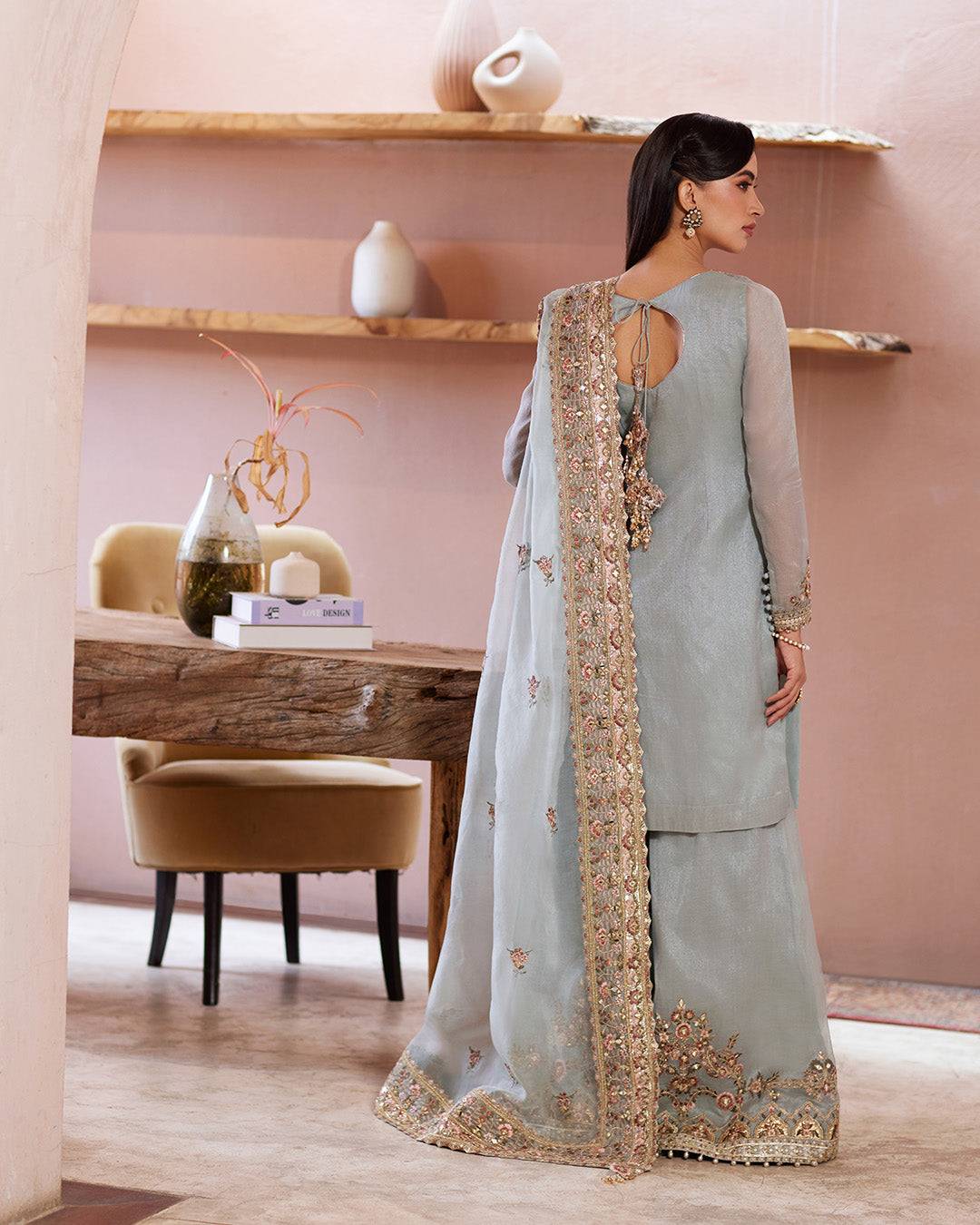 Faiza Saqlain | Aurnia Spring Festive Edit 24 | Zaafia - Pakistani Designer Dress - by Faiza Saqlain | Type: Luxury - 100% Original at Saira Sultan