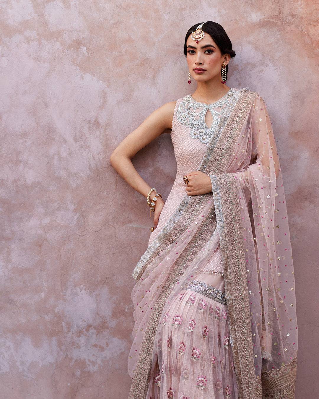 Faiza Saqlain | Aurnia Spring Festive Edit 24 | Eilees - Pakistani Designer Dress - by Faiza Saqlain | Type: Luxury - 100% Original at Saira Sultan