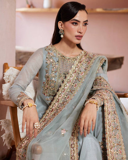 Faiza Saqlain | Aurnia Spring Festive Edit 24 | Zaafia - Pakistani Designer Dress - by Faiza Saqlain | Type: Luxury - 100% Original at Saira Sultan