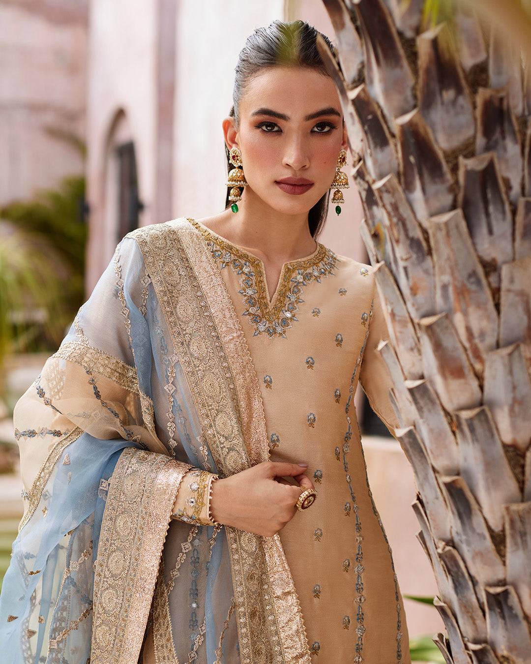 Faiza Saqlain | Aurnia Spring Festive Edit 24 | Yelena - Pakistani Designer Dress - by Faiza Saqlain | Type: Luxury - 100% Original at Saira Sultan