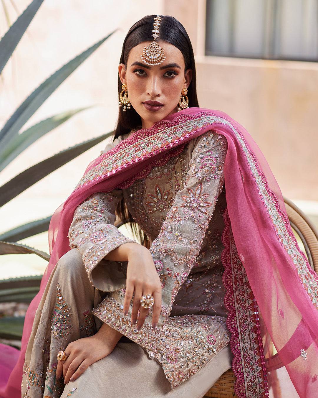 Faiza Saqlain | Aurnia Spring Festive Edit 24 | Rosaline - Pakistani Designer Dress - by Faiza Saqlain | Type: Luxury - 100% Original at Saira Sultan