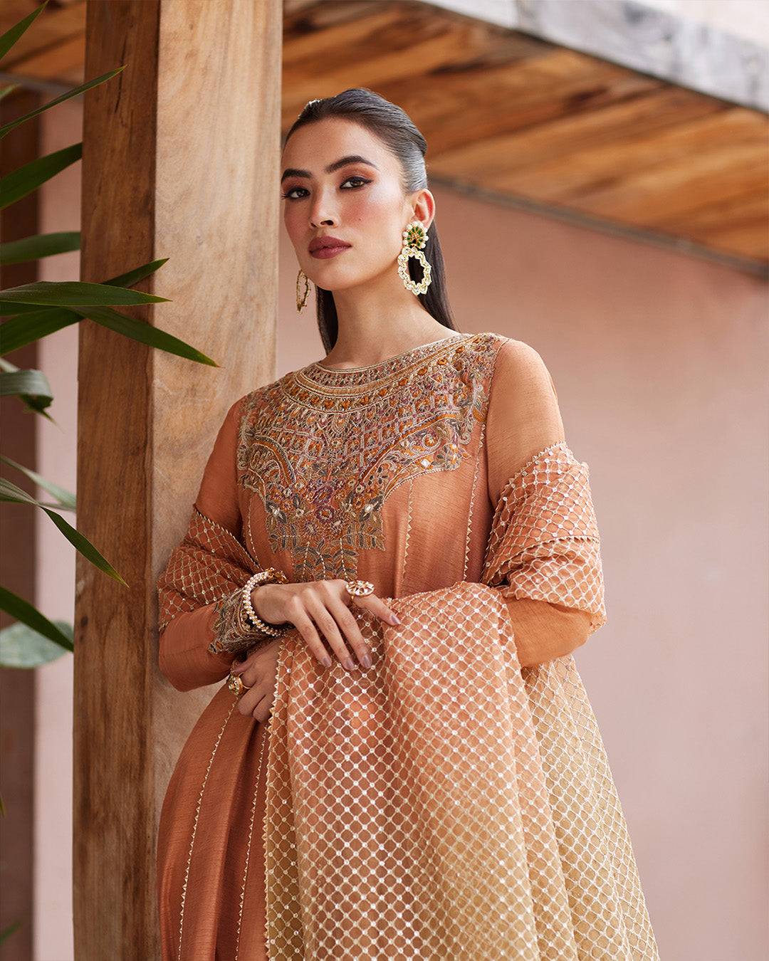 Faiza Saqlain | Aurnia Spring Festive Edit 24 | Dalisay - Pakistani Designer Dress - by Faiza Saqlain | Type: Luxury - 100% Original at Saira Sultan