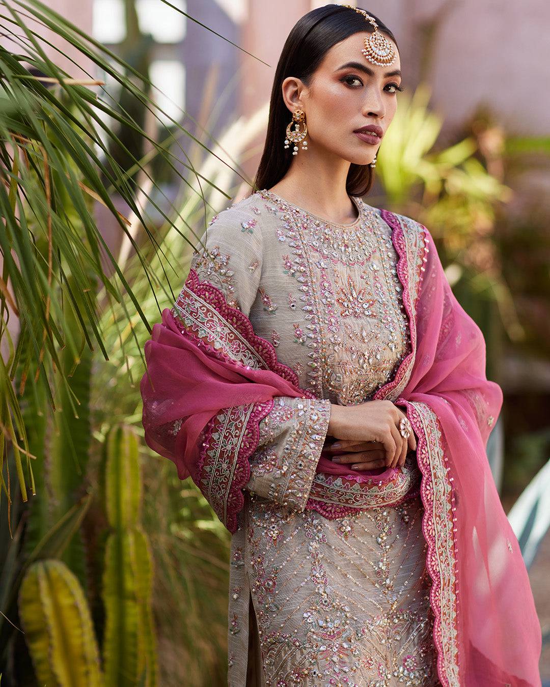 Faiza Saqlain | Aurnia Spring Festive Edit 24 | Rosaline - Pakistani Designer Dress - by Faiza Saqlain | Type: Luxury - 100% Original at Saira Sultan