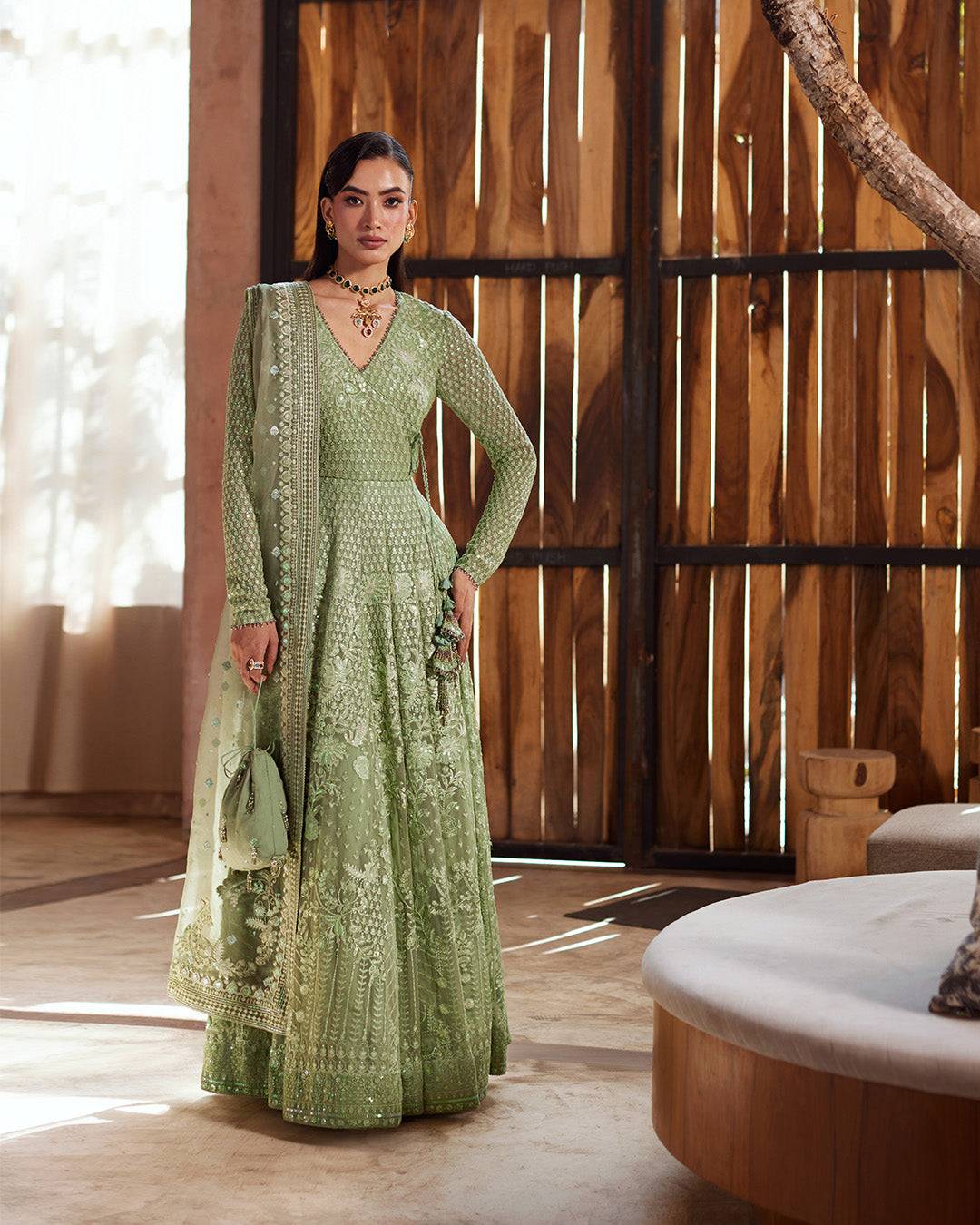 Faiza Saqlain | Aurnia Spring Festive Edit 24 | Eiraam - Pakistani Designer Dress - by Faiza Saqlain | Type: Luxury - 100% Original at Saira Sultan