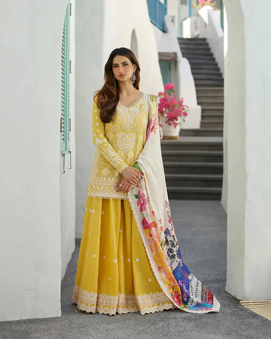 Faiza Saqlain | Liliana Luxury Lawn 24 | Talin - Pakistani Designer Dress - by Faiza Saqlain | Type: Luxury - 100% Original at Saira Sultan