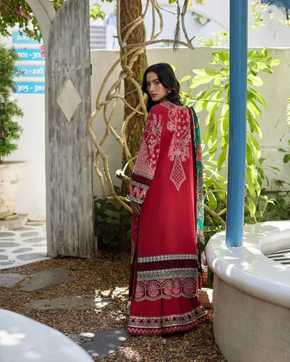 Faiza Saqlain | Liliana Luxury Lawn 24 | Sivana - Pakistani Designer Dress - by Faiza Saqlain | Type: Luxury - 100% Original at Saira Sultan