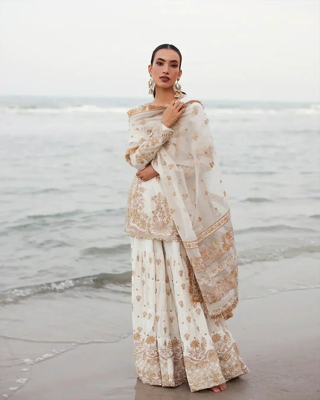 Faiza Saqlain | Liliana Luxury Lawn 24 | Mirhana - Pakistani Designer Dress - by Faiza Saqlain | Type: Luxury - 100% Original at Saira Sultan