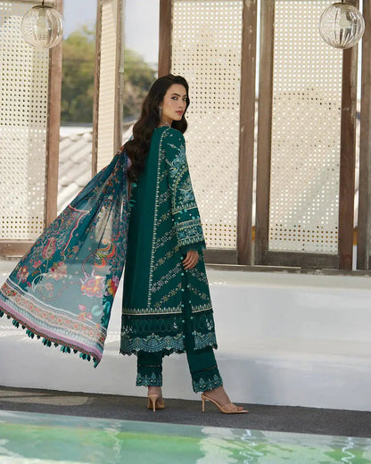 Faiza Saqlain | Liliana Luxury Lawn 24 | Milena - Pakistani Designer Dress - by Faiza Saqlain | Type: Luxury - 100% Original at Saira Sultan