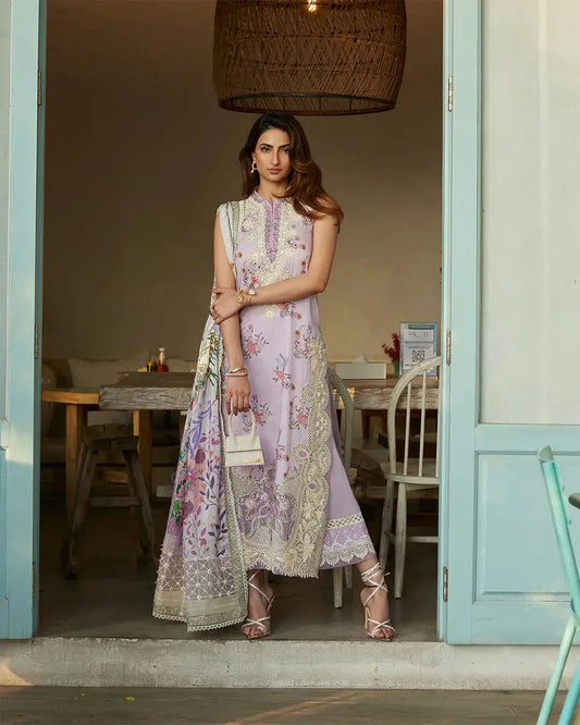 Faiza Saqlain | Liliana Luxury Lawn 24 | Nazeli - Pakistani Designer Dress - by Faiza Saqlain | Type: Luxury - 100% Original at Saira Sultan