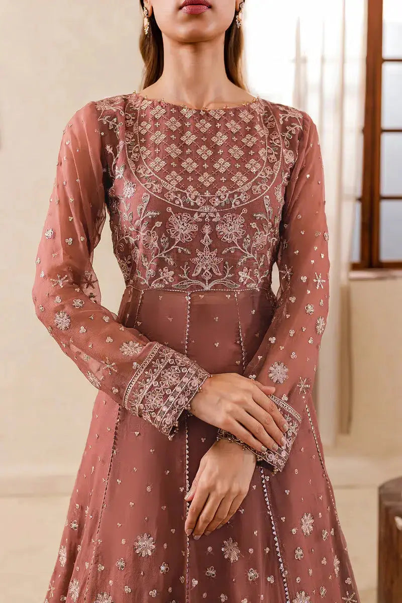 Farasha | Ritzier Festive Formals | Tan Gleam - Pakistani Designer Dress - by Farasha | Type: Formal - 100% Original at Saira Sultan