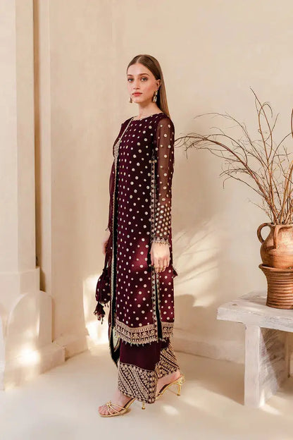 Farasha | Ritzier Festive Formals | Mulberry Glaze - Pakistani Designer Dress - by Farasha | Type: Formal - 100% Original at Saira Sultan