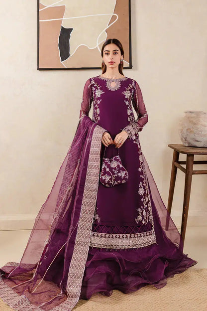 Farasha | Ritzier Festive Formals | Plum Affair - Pakistani Designer Dress - by Farasha | Type: Formal - 100% Original at Saira Sultan