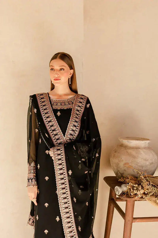 Farasha | Ritzier Festive Formals | Charcoal Nova - Pakistani Designer Dress - by Farasha | Type: Formal - 100% Original at Saira Sultan