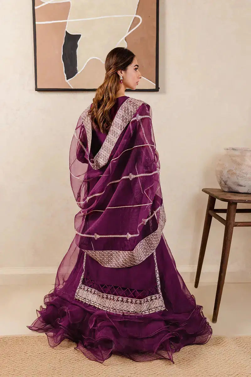 Farasha | Ritzier Festive Formals | Plum Affair - Pakistani Designer Dress - by Farasha | Type: Formal - 100% Original at Saira Sultan