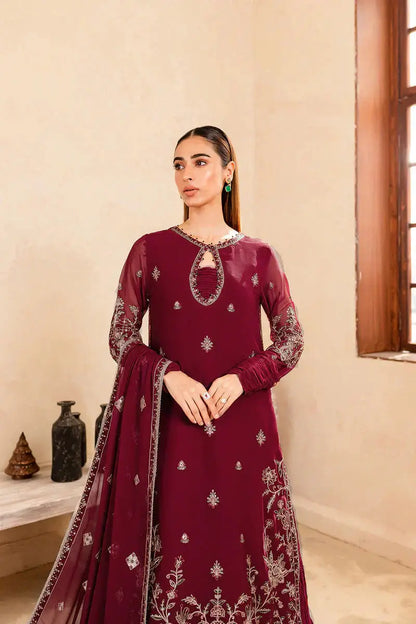 Farasha | Ritizer Festive Formals | Majestic Rouge - Pakistani Designer Dress - by Farasha | Type: Formal - 100% Original at Saira Sultan