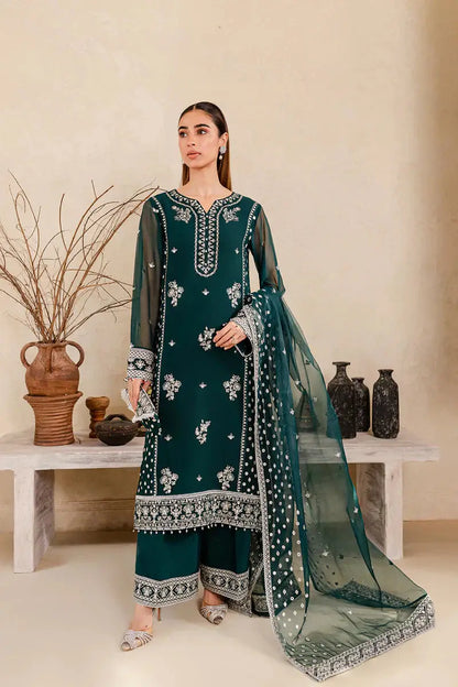 Farasha | Ritizer Festive Formals | Teal Glow - Pakistani Designer Dress - by Farasha | Type: Formal - 100% Original at Saira Sultan