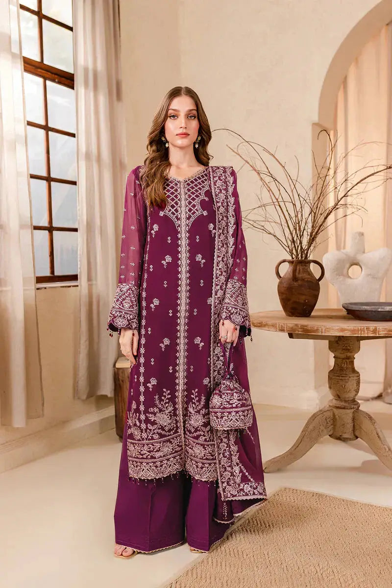 Farasha | Ritizer Festive Formals | Magenta Marvel - Pakistani Designer Dress - by Farasha | Type: Formal - 100% Original at Saira Sultan