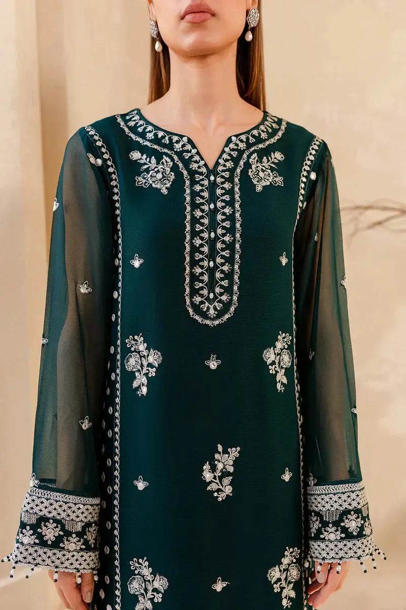 Farasha | Ritizer Festive Formals | Teal Glow - Pakistani Designer Dress - by Farasha | Type: Formal - 100% Original at Saira Sultan