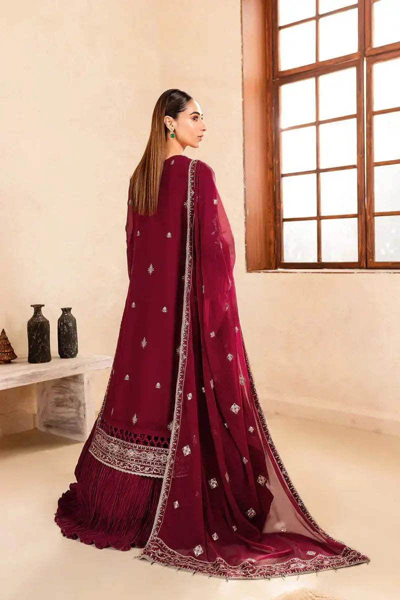 Farasha | Ritizer Festive Formals | Majestic Rouge - Pakistani Designer Dress - by Farasha | Type: Formal - 100% Original at Saira Sultan