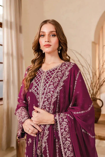 Farasha | Ritizer Festive Formals | Magenta Marvel - Pakistani Designer Dress - by Farasha | Type: Formal - 100% Original at Saira Sultan