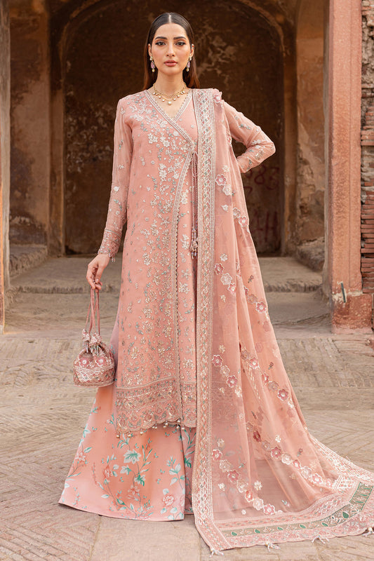 Farasha | Ritzier Wedding Formals | Peach Bell XS Pale Peach Chiffon