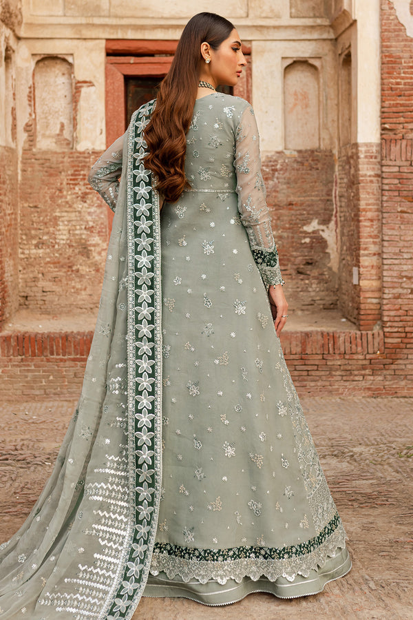 Farasha | Ritzier Wedding Formals | Grey Veil S Cloud Gray Chiffon