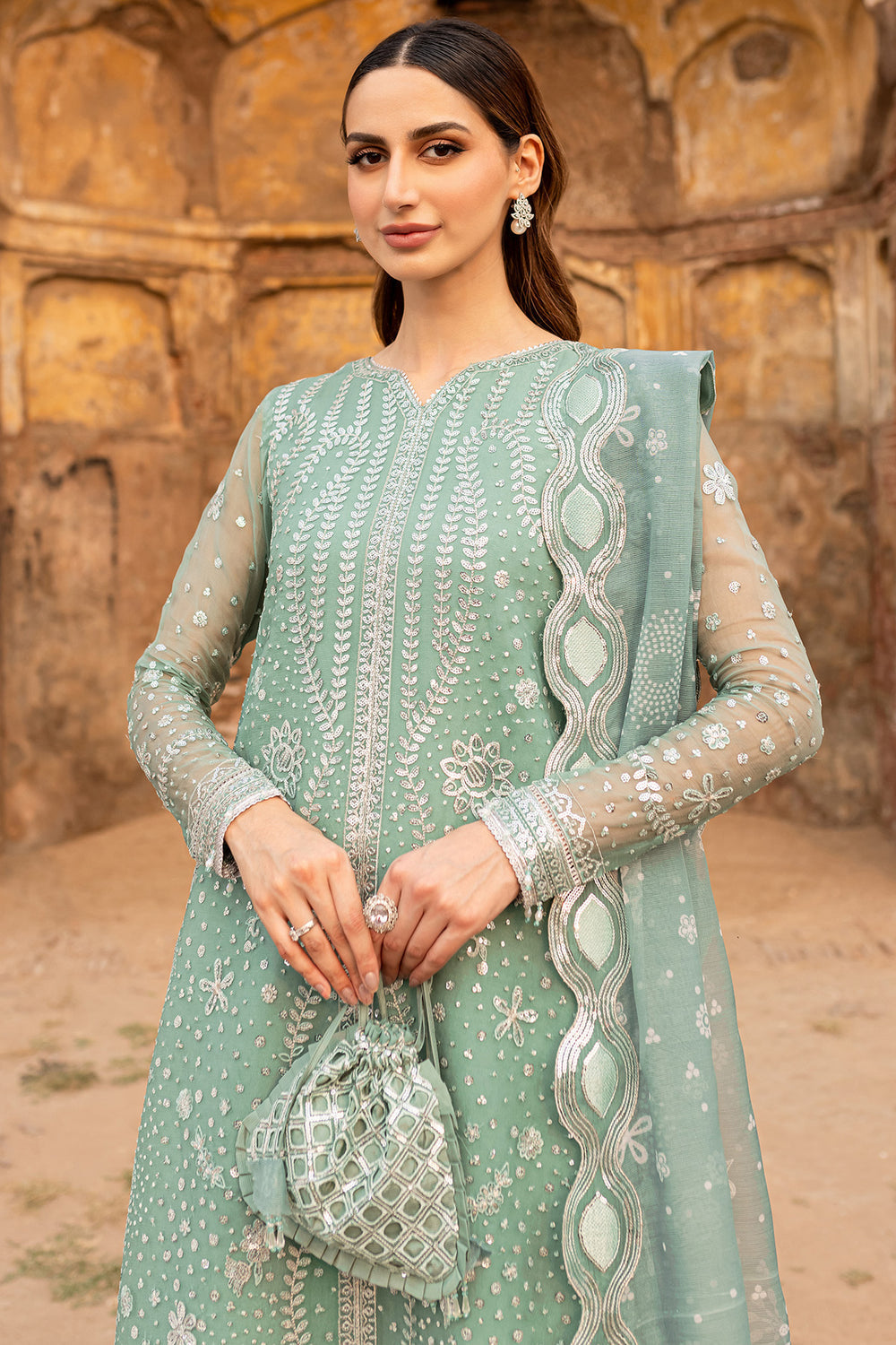 Farasha | Ritzier Wedding Formals | Ocean Light XL Chiffon Mint Green