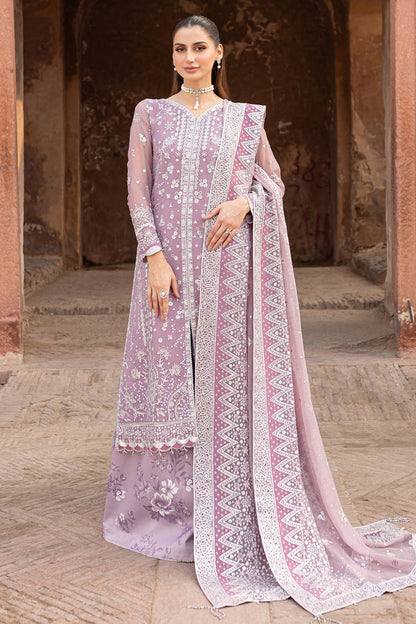 Farasha | Ritzier Wedding Formals | Pastel Mist Custom Size Lilac Chiffon