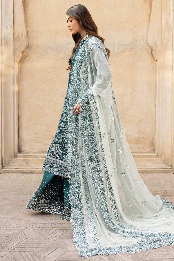 Farasha | Ritzier Wedding Formals | Teal Dreams M Teal Green Chiffon