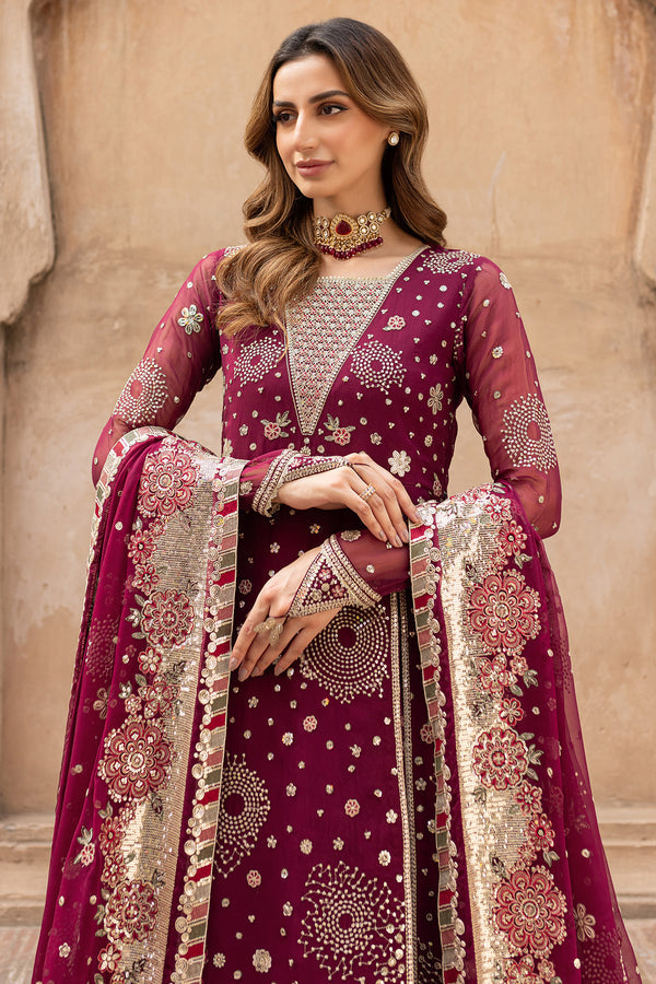 Farasha | Ritzier Wedding Formals | Scarlet Charm XL Maroon Chiffon