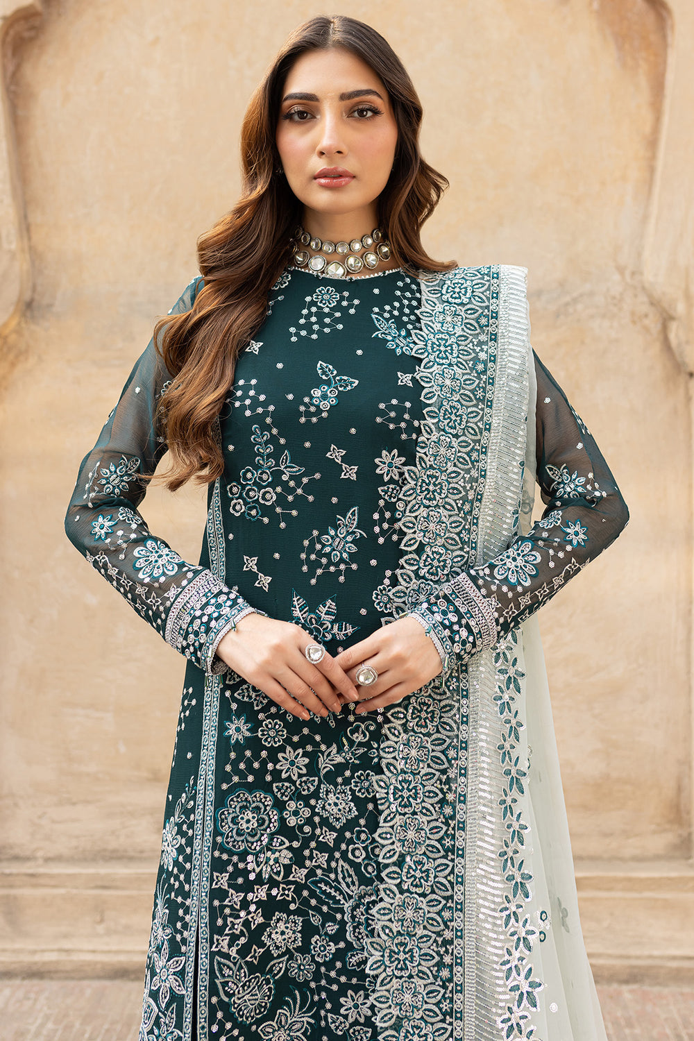 Farasha | Ritzier Wedding Formals | Teal Dreams L Teal Green Chiffon