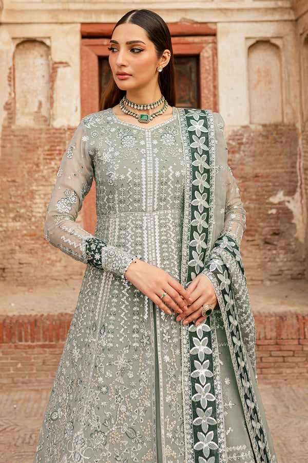 Farasha | Ritzier Wedding Formals | Grey Veil M Cloud Gray Chiffon