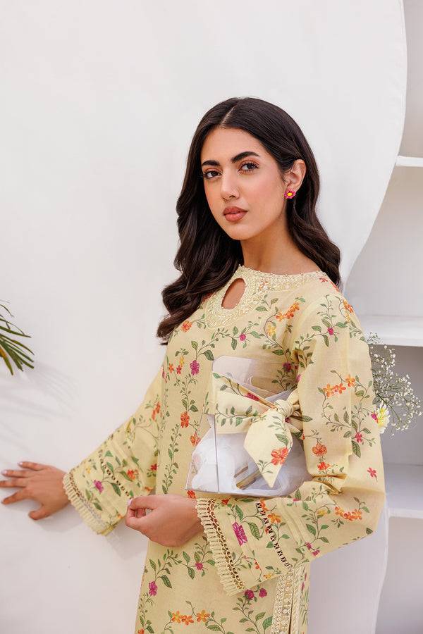 Farasha | Printed Essentials | PASTEL GLEAM - Pakistani Designer Dress - by Farasha | Type: Luxury - 100% Original at Saira Sultan