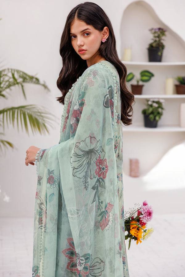 Farasha | Printed Essentials | MINT BREEZE - Pakistani Designer Dress - by Farasha | Type: Luxury - 100% Original at Saira Sultan
