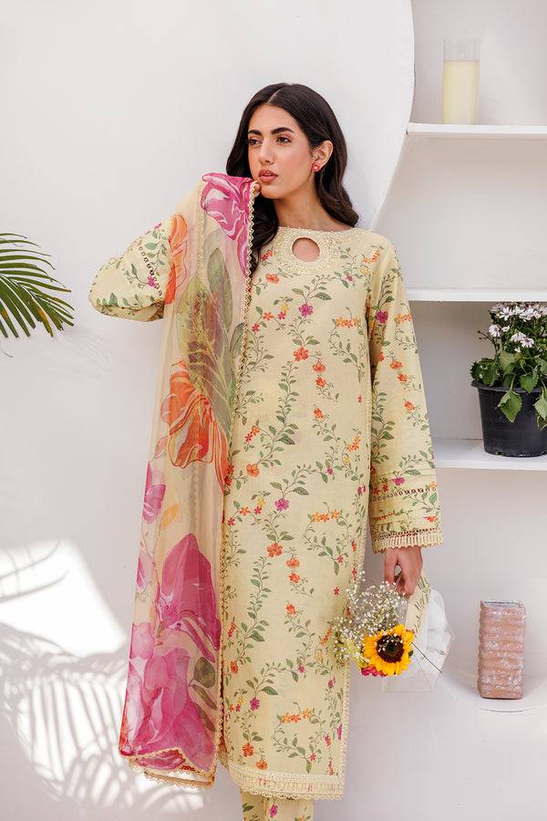 Farasha | Printed Essentials | PASTEL GLEAM - Pakistani Designer Dress - by Farasha | Type: Luxury - 100% Original at Saira Sultan
