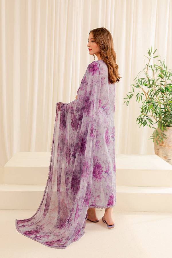 Farasha | Printed Essentials | WINESOME GLORY - Pakistani Designer Dress - by Farasha | Type: Luxury - 100% Original at Saira Sultan