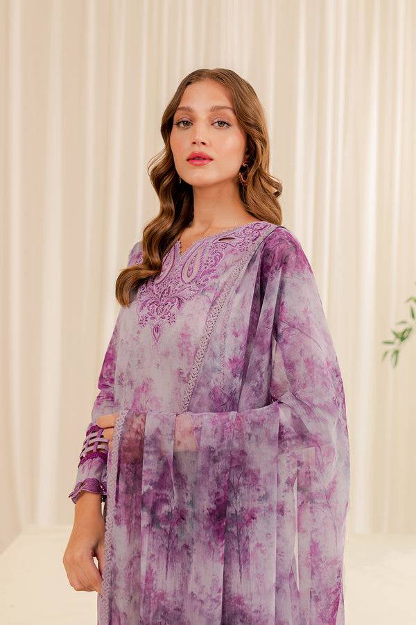 Farasha | Printed Essentials | WINESOME GLORY - Pakistani Designer Dress - by Farasha | Type: Luxury - 100% Original at Saira Sultan