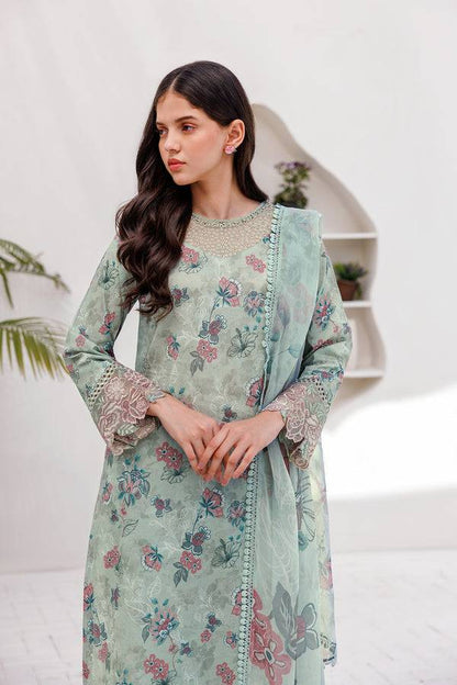 Farasha | Printed Essentials | MINT BREEZE - Pakistani Designer Dress - by Farasha | Type: Luxury - 100% Original at Saira Sultan