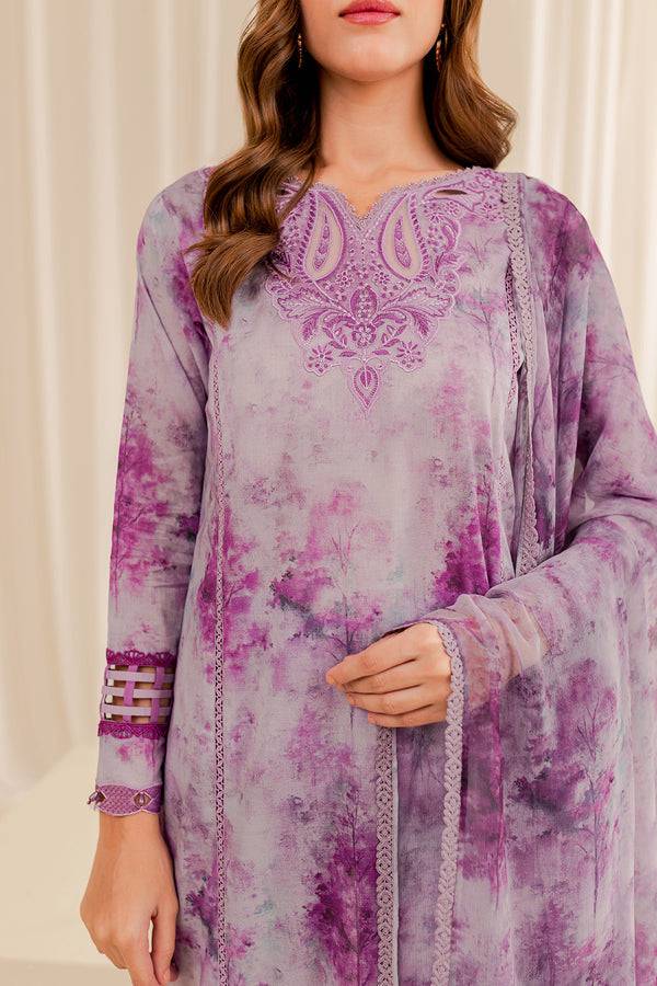 Farasha | Printed Essentials | WINESOME GLORY - Pakistani Designer Dress - by Farasha | Type: Luxury - 100% Original at Saira Sultan