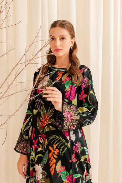 Farasha | Printed Essentials | EBONY PASSION - Pakistani Designer Dress - by Farasha | Type: Luxury - 100% Original at Saira Sultan