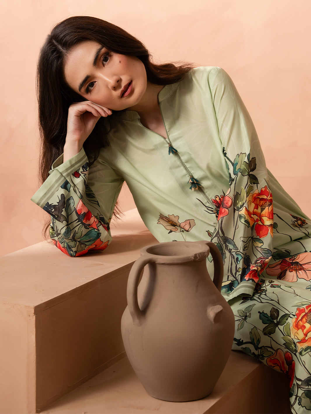 IZEL | Sunset street Pret | FLAIR - Pakistani Designer Dress - by Izel - Type : Ladies Clothes - 100% Original at Saira Sultan