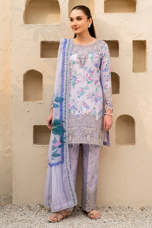 Alizeh | Levana Lawn | Flake XS Lilac Lawn