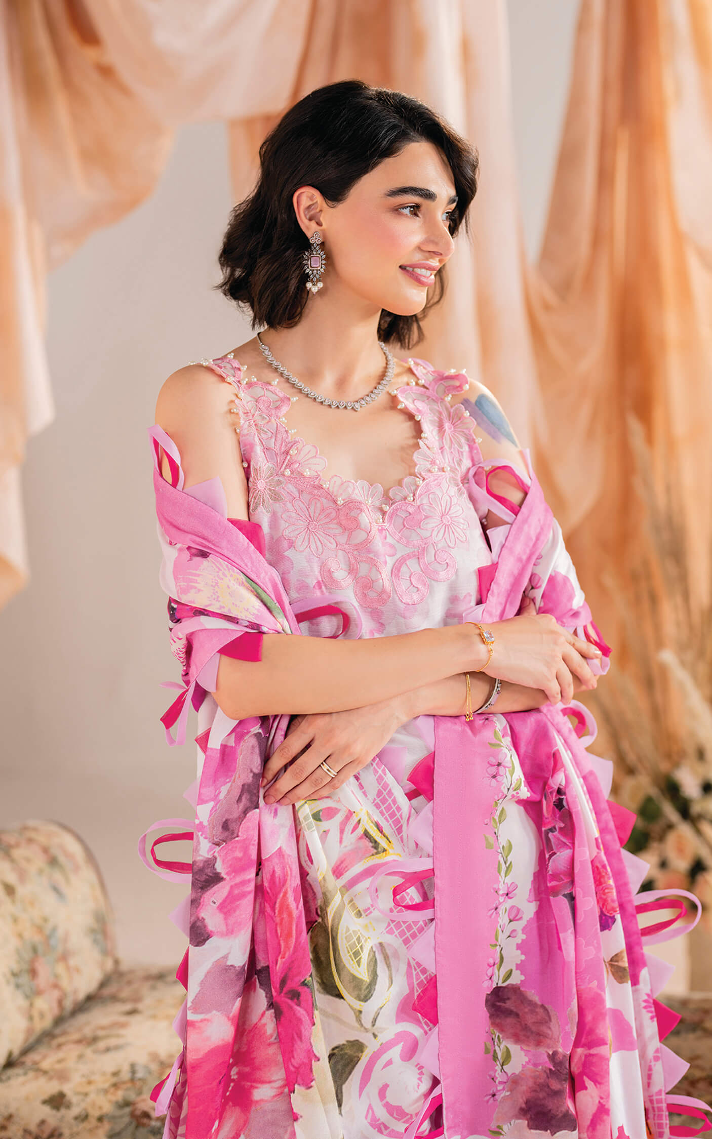Asifa and Nabeel | Winter Meraki 24 | Fleur-MW-11 - Pakistani Designer Dress - by Asifa and Nabeel | Type: Ladies Clothes - 100% Original at Saira Sultan