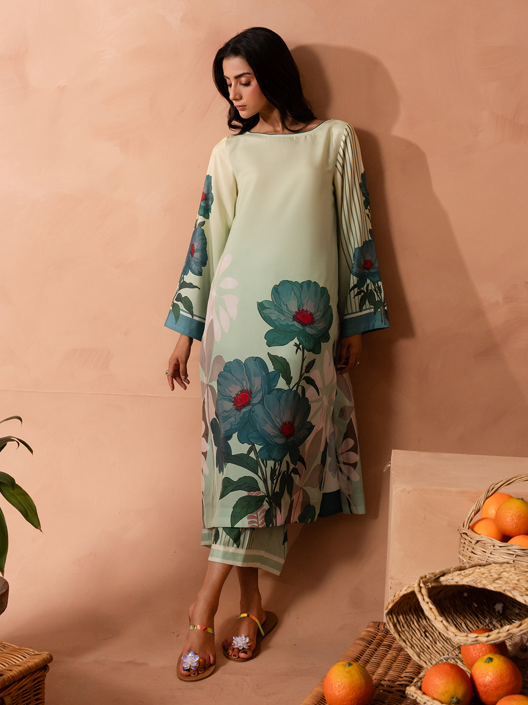 IZEL | Sunset street Pret | FLICKER - Pakistani Designer Dress - by Izel - Type : Ladies Clothes - 100% Original at Saira Sultan